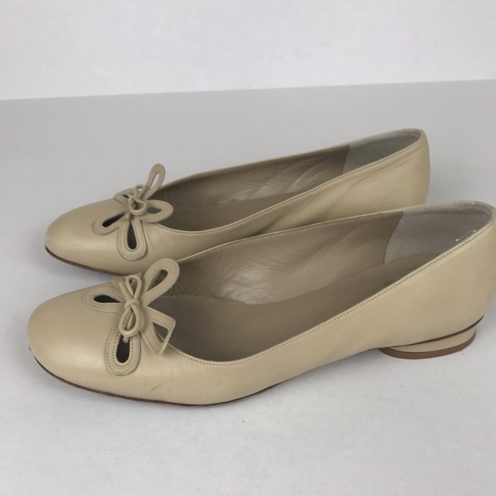 Stewart Weitzman Flower Bow Flats Size 8M - Picture 5 of 7